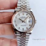 EWF Replica Rolex Datejust 36MM Watch Silver Dial with Diamond